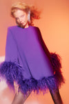 Laticia Dress With Feathers