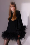 Laticia Dress With Feathers