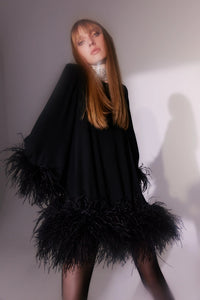 Laticia Dress With Feathers