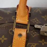 Vintage Monogram Canvas and Leather Keepall 50 Bag
