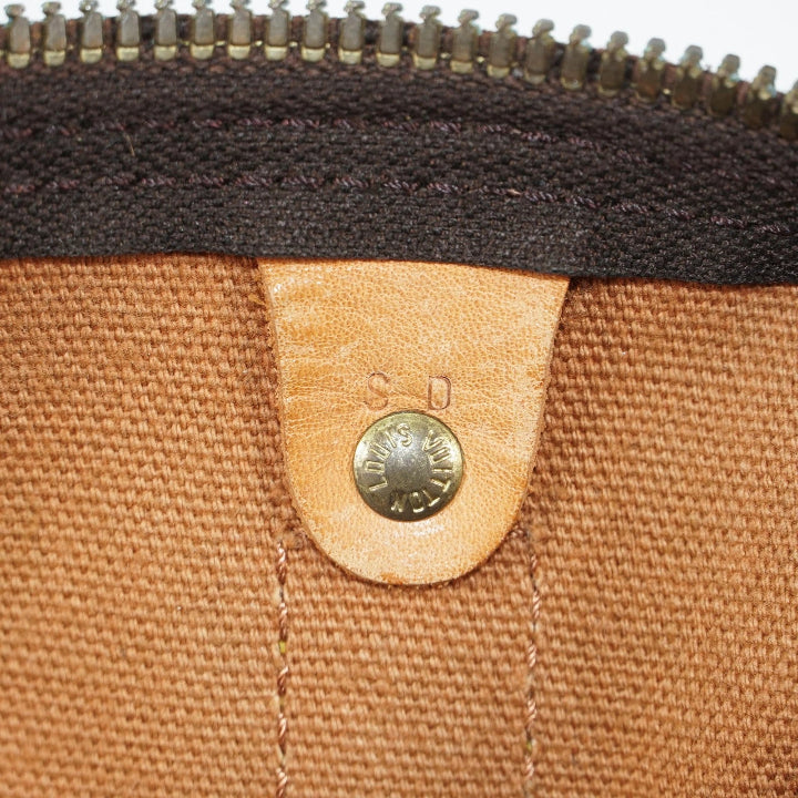 Vintage Monogram Canvas and Leather Keepall 50 Bag
