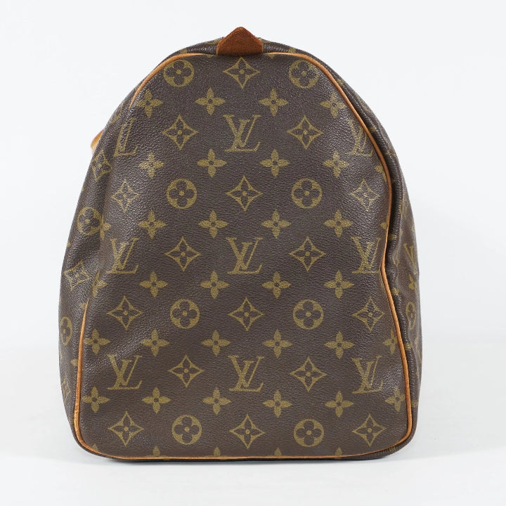 Vintage Monogram Canvas and Leather Keepall 50 Bag