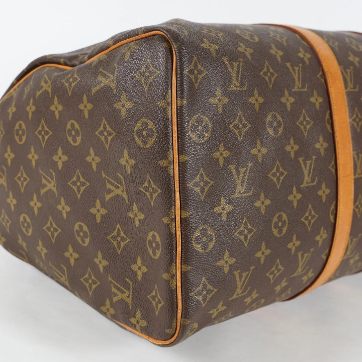 Vintage Monogram Canvas and Leather Keepall 50 Bag