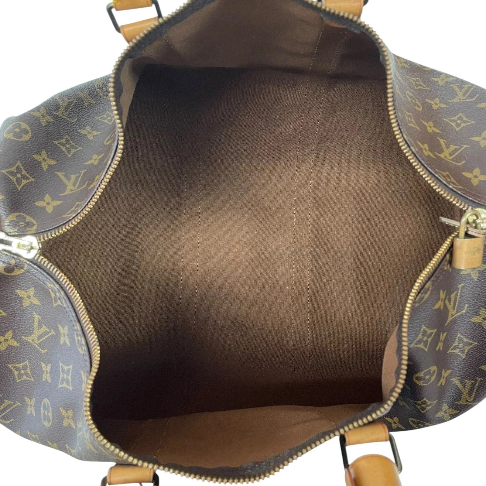 Monogram Canvas and Leather Keepall 50 Bag