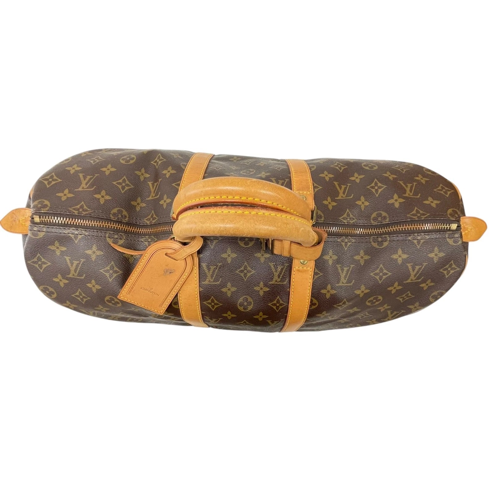Monogram Canvas and Leather Keepall 50 Bag