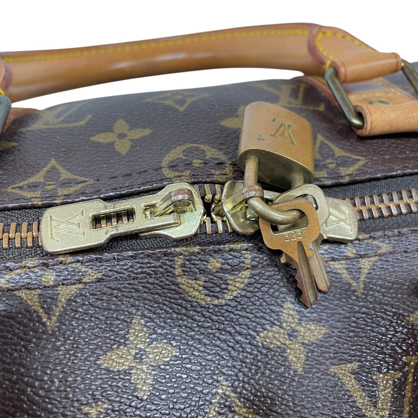 Monogram Canvas and Leather Keepall 50 Bag