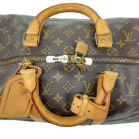 Monogram Canvas and Leather Keepall 50 Bag