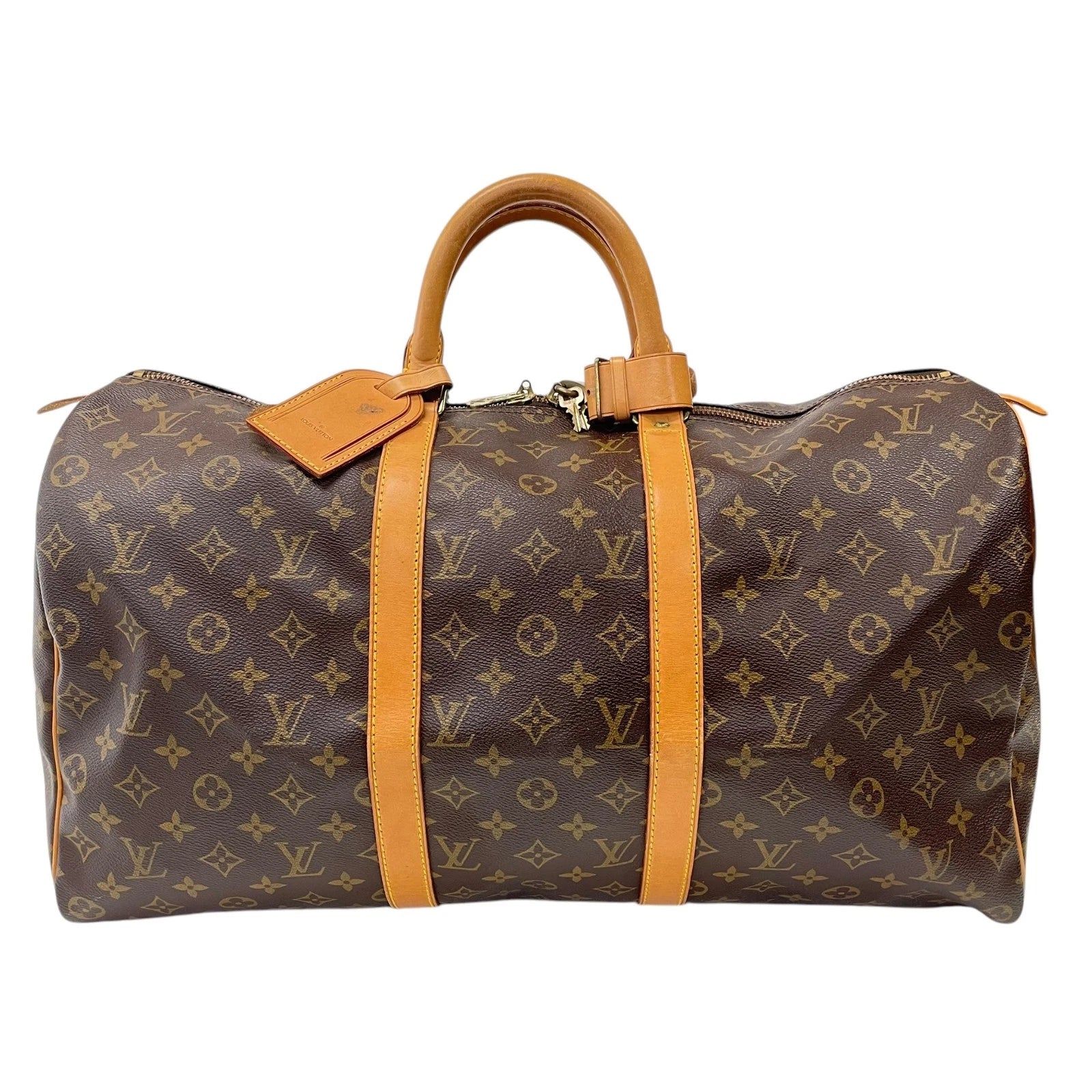 Monogram Canvas and Leather Keepall 50 Bag