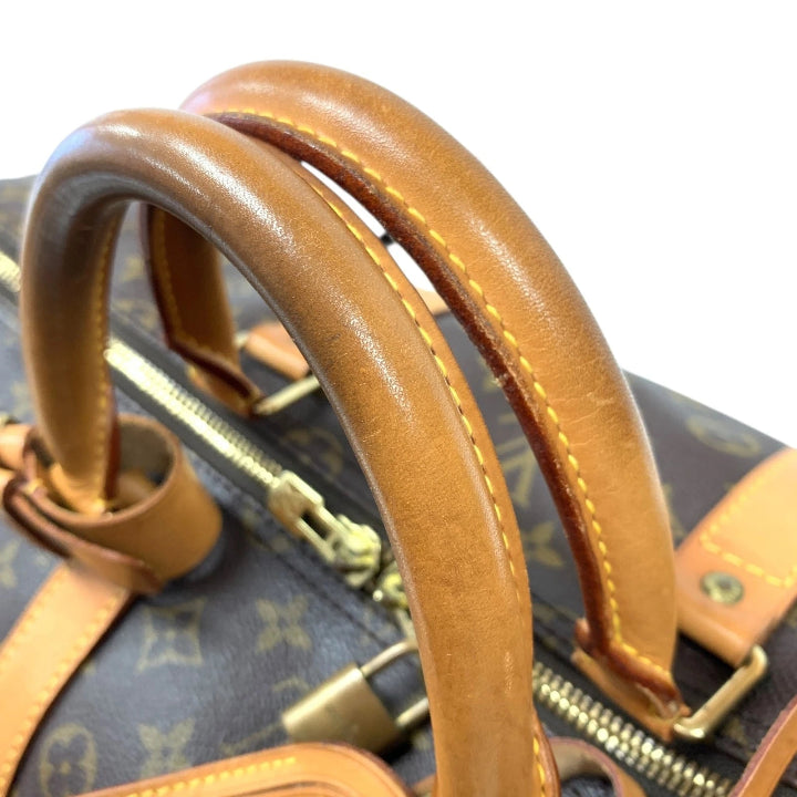 Vintage Monogram Keepall 55 Boston Bag Canvas Brown