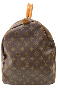 Vintage Monogram Keepall 55 Boston Bag Canvas Brown