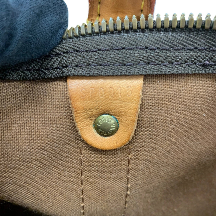 Vintage Monogram Keepall 55 Boston Bag Canvas Brown