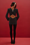 Mima Cut Out Velvet Dress