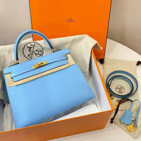 (New) Kelly 25 Veau Madame Bleu GHW