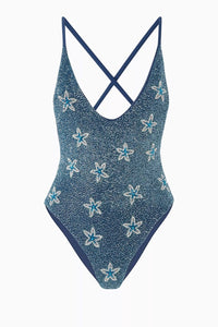 Starfish Embellished One-piece