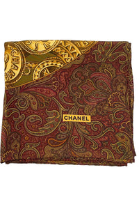 Coco Mark Large Logo Silk Scarf