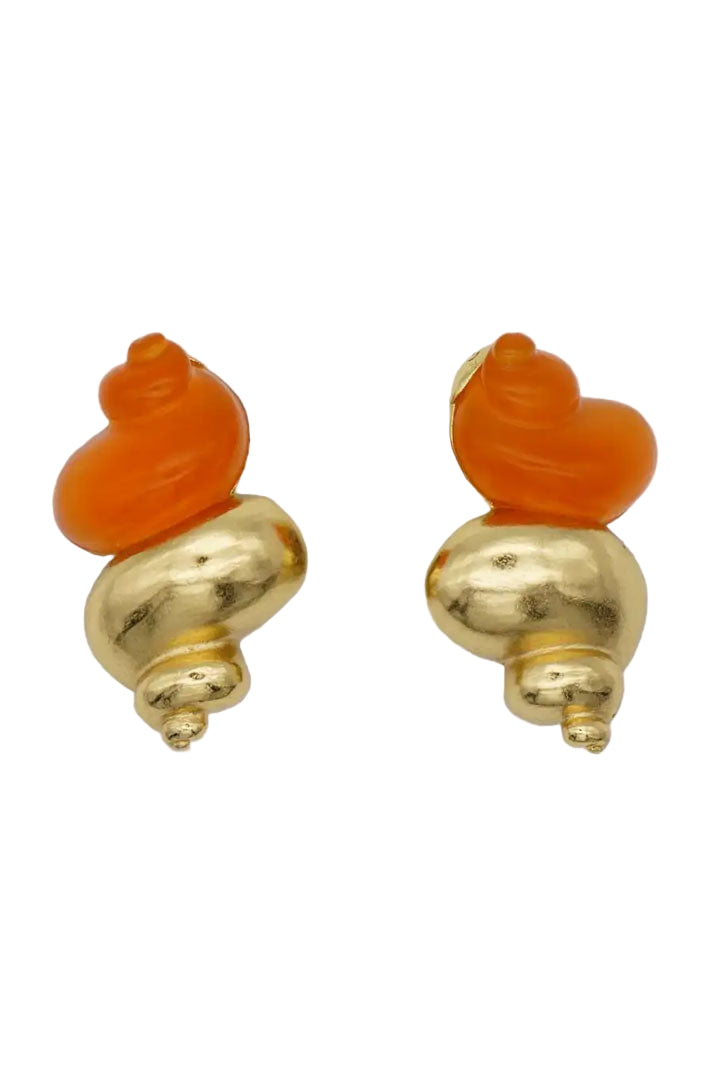 Vintage 1987 Robert Goossen Shell Earrings