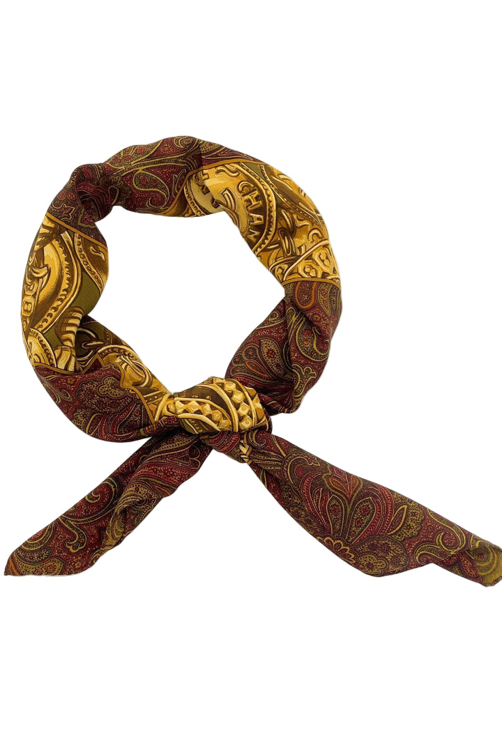 Coco Mark Large Logo Silk Scarf