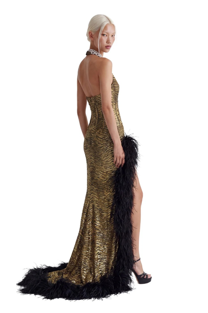 Lakshmi Feather Gown