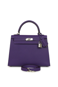 Kelly 25 Purple Epsom Palladium Hardware