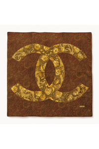 Coco Mark Large Logo Silk Scarf
