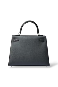 Kelly 25 Epsom Black Palladium Hardware