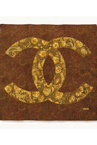 Coco Mark Large Logo Silk Scarf