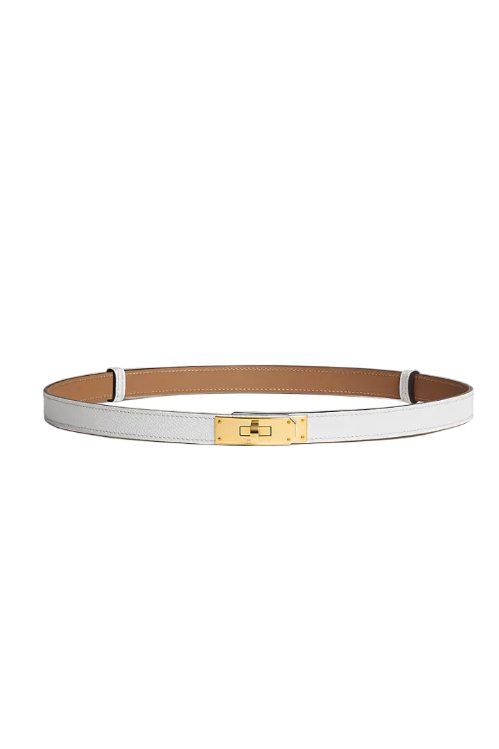 (New) Kelly Belt White GHW