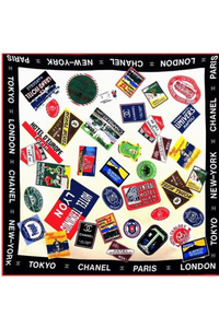 World Stamp Hotels Souvenir Scarf
