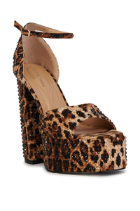 Wilmore Chunky Platform heels in Leopard