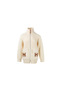 Wool Knit "H" Jacket Cardigan