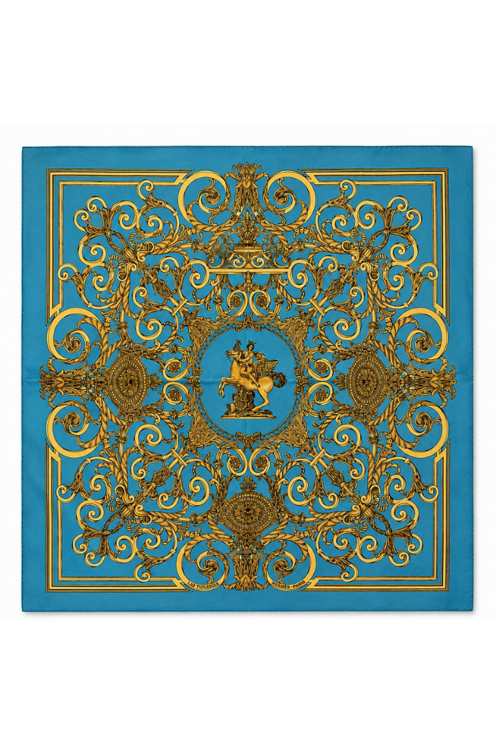 Hermes Silk Les Tuileries Scarf 90