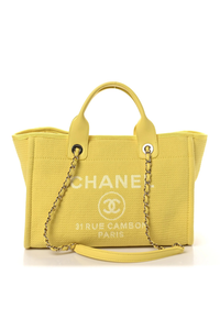 Mixed Fibers Small Deauville Tote Yellow