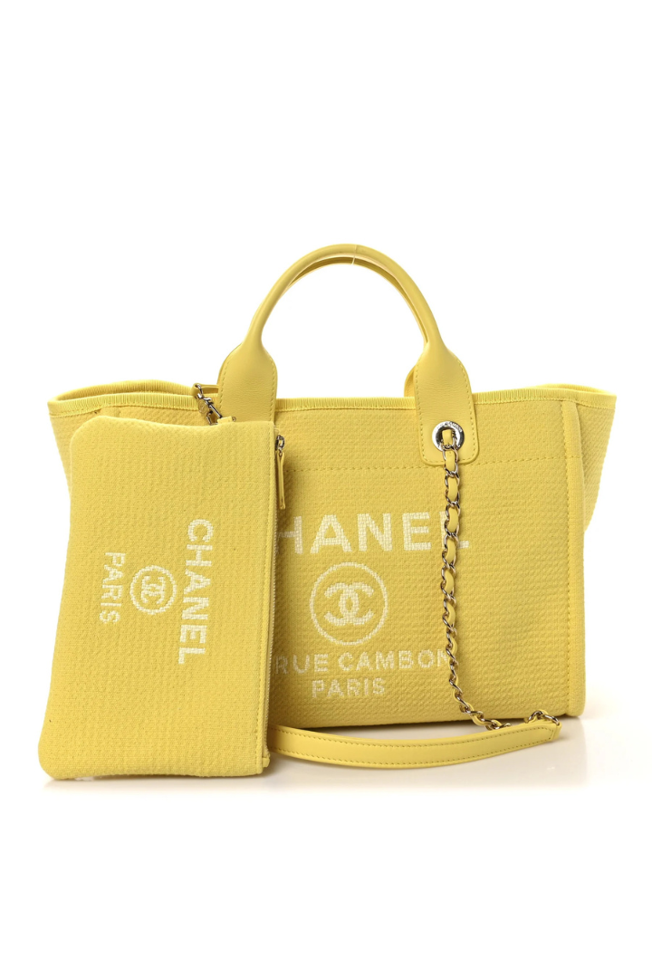 Mixed Fibers Small Deauville Tote Yellow
