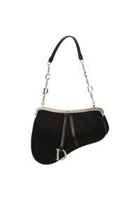 Vintage Saddle Frame Clutch Satin Mini