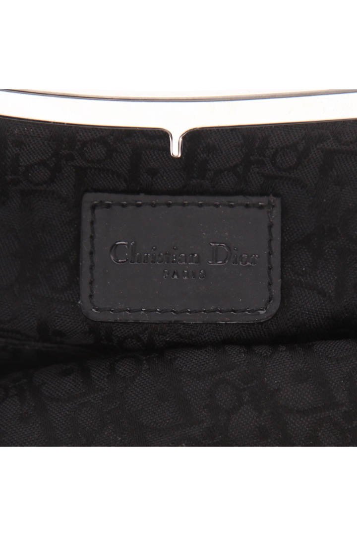 Vintage Saddle Frame Clutch Satin Mini