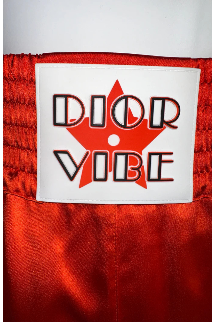 Orange Boxer Shorts with Black Details