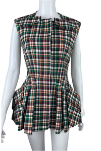 Multicolor Cotton Bar Dress Vest