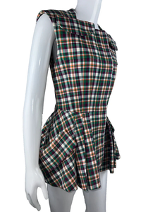 Multicolor Cotton Bar Dress Vest