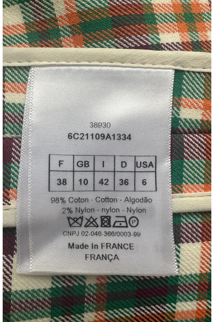Multicolor Cotton Bar Dress Vest