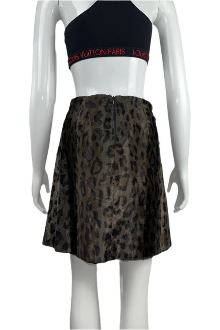 Leopard Print Skirt