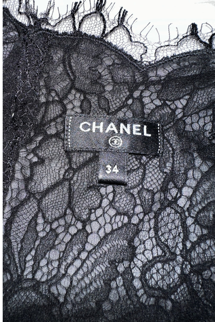 Black Lace Tee Shirt