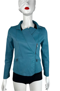 Blue Leather Jacket