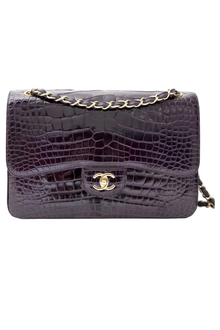 Purple Crocodile Chanel Bag