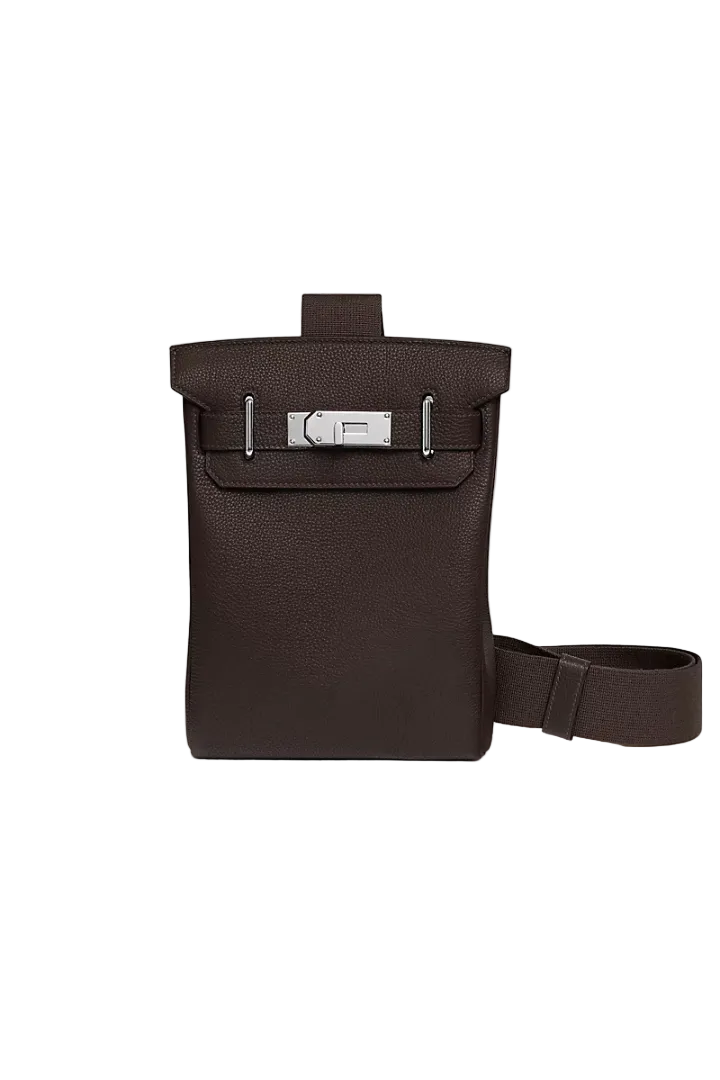 Hac A Dos Veau Togo Brown Palladium Hardware