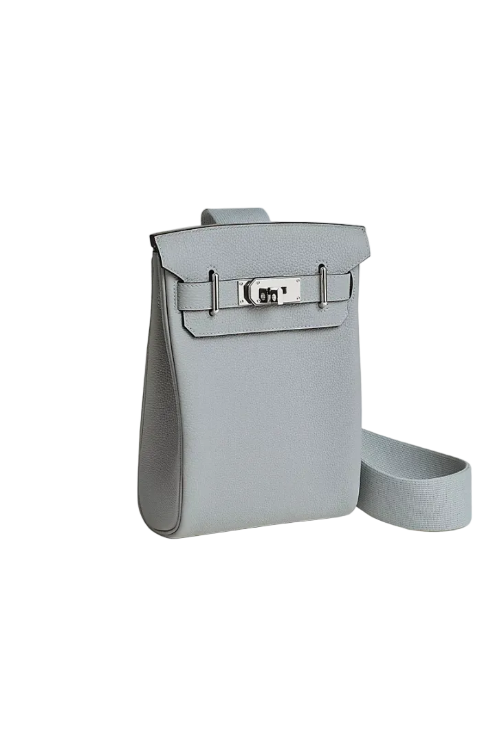 Sac A Dos Hac A Dos PM Veau Togo Blue Glacier Palladium Hardware