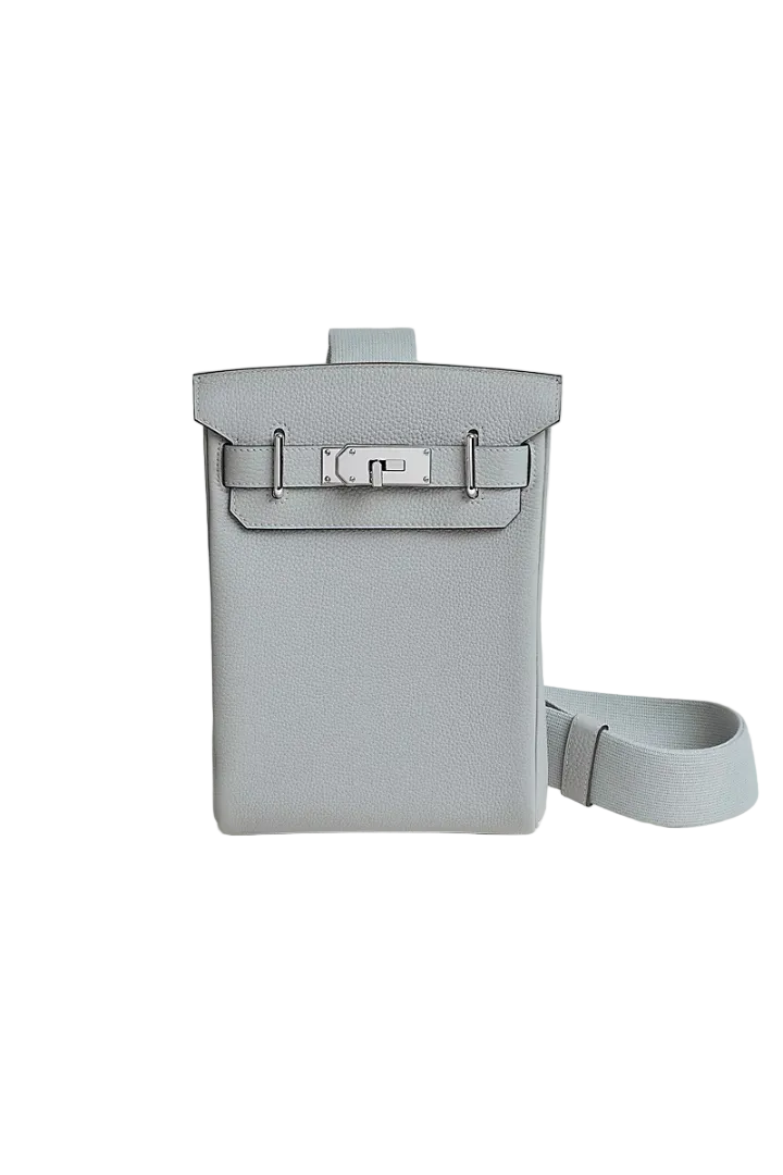 Sac A Dos Hac A Dos PM Veau Togo Blue Glacier Palladium Hardware