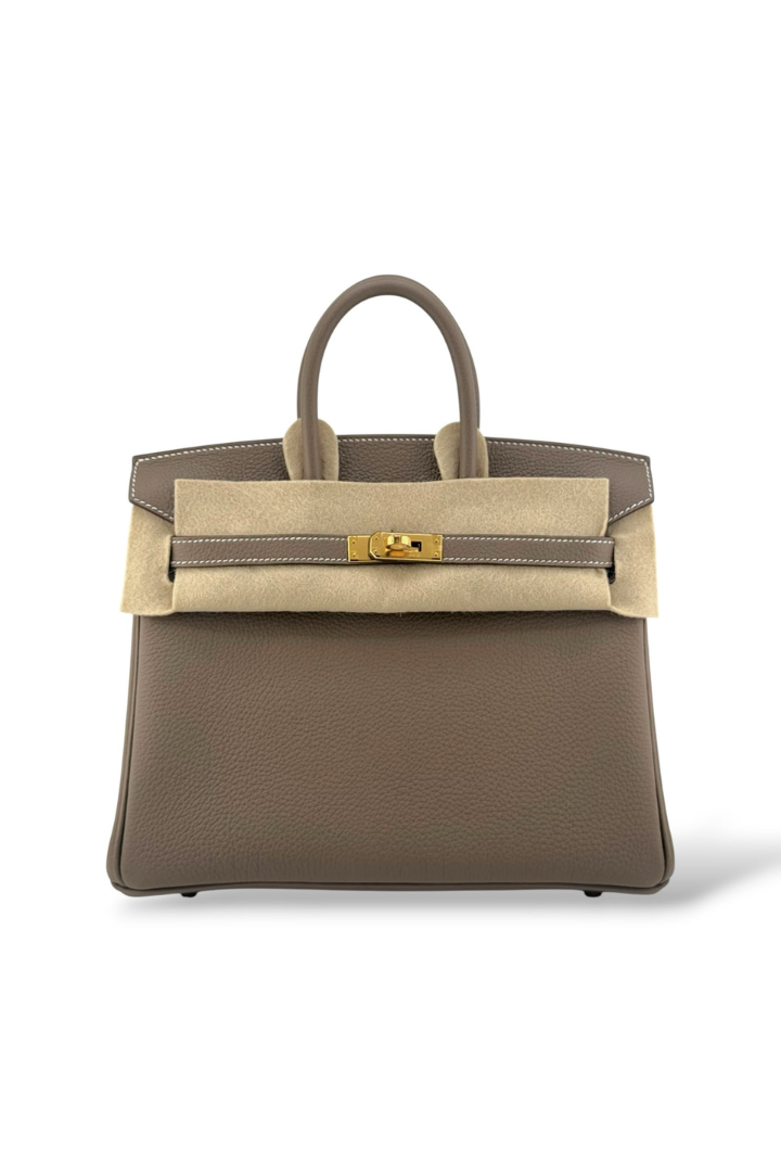 Birkin 25 Veau Togo Etoupe Gold Hardware