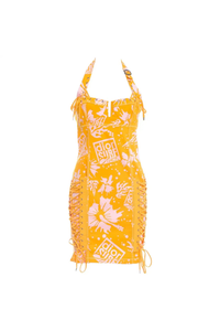 John Galliano Corset Lace "Dior Surf Chick" Mini Dress