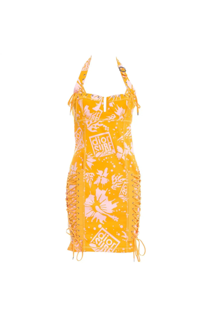 Christian Dior by John Galliano Corset Lace "Dior Surf Chick" Mini Dress