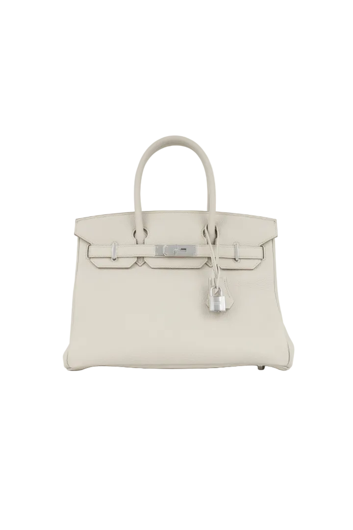 (New) Birkin 30 Beton Togo Palladium Hardware